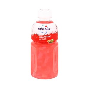 MOGU MOGU BEBIDA C/ NATA DE COCO SABOR MORANGO 320ML