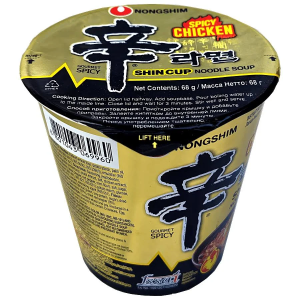 NONG SHIM CUP LAMEN SHIN RAMYUN SPICY CHICKEN 68G