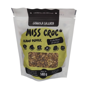 MISS CROC GRANOLA SALGADA LEMON PEPPER 140G