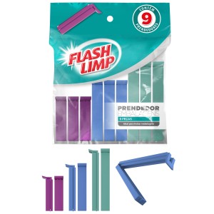 FLASH LIMP PRENDEDOR P/ EMBALAGENS 9PCS LAV3796