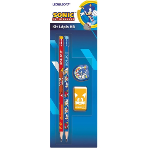LEO&LEO KIT LAPIS/BORRACHA/APONTADOR SONIC 10149