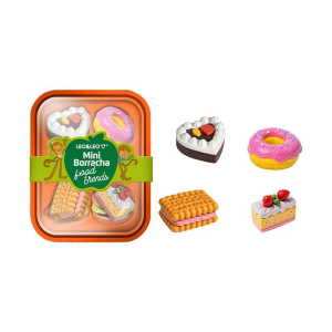 LEO&LEO MINI BORRACHA FOOD TRENDS SORT 4UN 10195