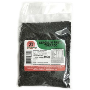 GERGELIM PRETO TORRADO 100G CASA FORTE