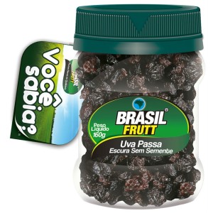 BRASIL FRUTT UVA PASSA S/SEMENTE POTE 160G