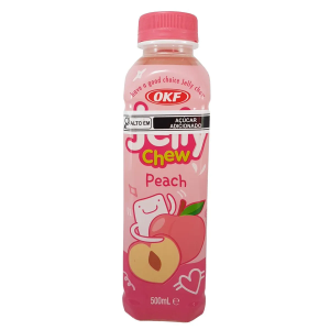 OKF REFRESCO JELLY CHEW SABOR PESSEGO 500ML