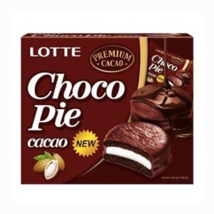 LOTTE CHOCO PIE PREMIUM CACAO 12UN 336G