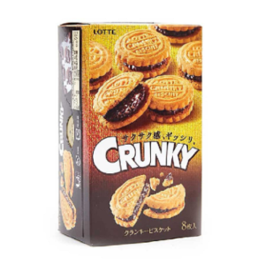 LOTTE CRUNKY BISCOITO DE CHOCOLATE 88G