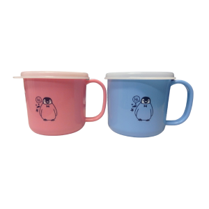 CANECA PLASTICA KIDS P/ MICRO-ONDAS C/ TAMPA K-443