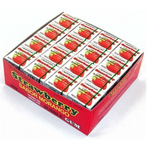 MARUKAWA CHICLETE MORANGO 48UN