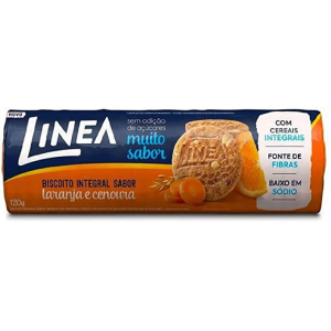 LINEA BISCOITO INTEGRAL LARANJA E CENOURA 120G