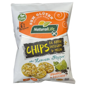 KODILAR CHIPS ARROZ INT. MILHO SABOR LEMON PEPPER 70G