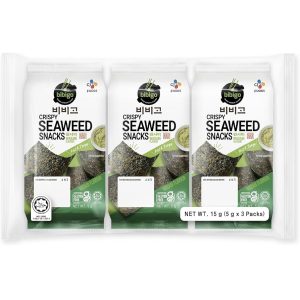 BIBIGO SNACK DE ALGA MARINHA SABOR WASABI 15G