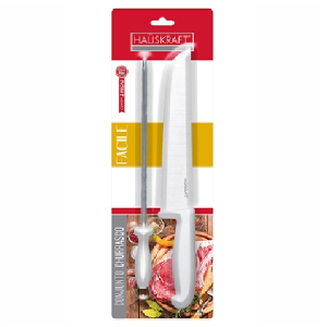 HAUSKRAFT KIT CHURRASCO FACILE FACA/CHAI 2PCS FCH-J303