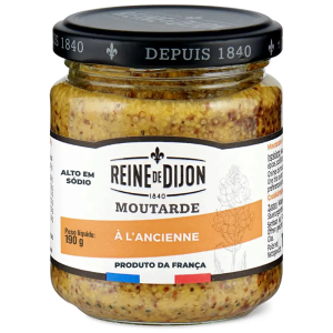 REINE MOSTARDA DIJON EM GRAOS 190G
