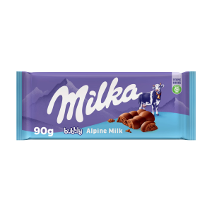 MILKA CHOCOLATE BUBBLY ALPINE MILK 90G