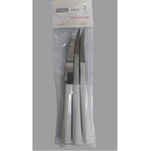 DI SOLLE FACA CHURRASCO INOVA BRANCA 3PCS