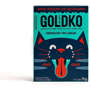 DELI DELI CHOCOLATE 70% CACAU ZERO ACUCAR 70G