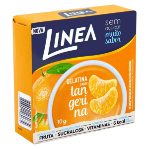 LINEA GELATINA SABOR TANGERINA SEM ACUCAR 10G