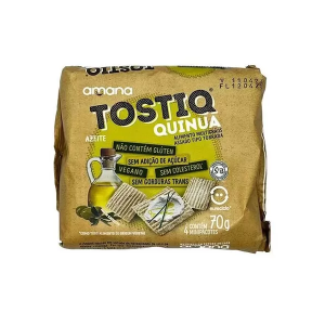 TOSTIQ TORRADA SEM GLUTEN COM QUINUA/AZEITE 70G
