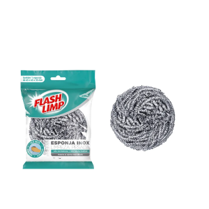 FLASH LIMP ESPONJA ACO INOX LIMPEZA PESADA UNITARIO