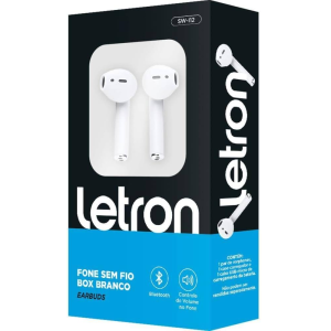 LETRON FONE SEM FIO BOX BRANCO SW-L12