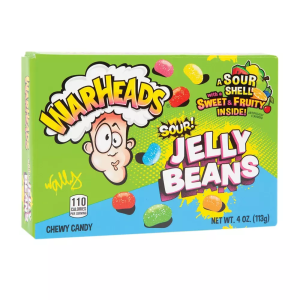 WARHEADS JELLY BEANS SOUR 113G