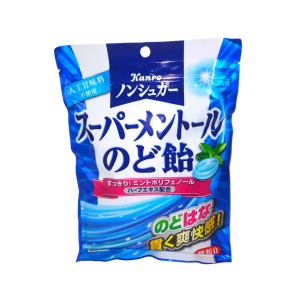 KANRO BALA SUPER MENTHOL S/ ACUCAR 80G