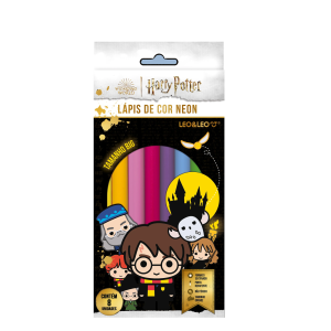 LEO&LEO LAPIS DE COR BIG NEON 8 CORES HARRY POTTER 72122