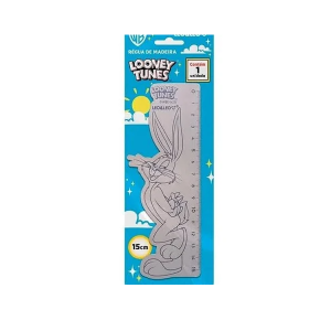 LEO&LEO REGUA DE MADEIRA LOONEY TUNES 15CM 74259