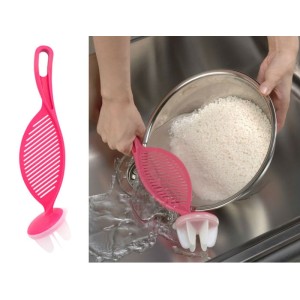 LAVADOR E ESCORREDOR DE ARROZ ROSA