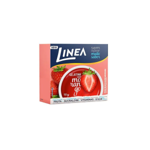 LINEA GELATINA SABOR MORANGO SEM ACUCAR 10G