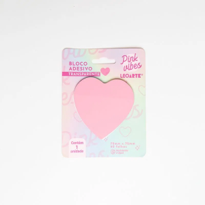 LEO ARTE BLOCOS ADESIVOS PINK VIBES COR TRANSP 91148