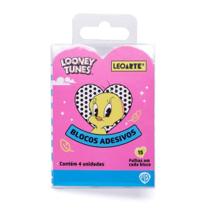 LEO ARTE BLOCOS ADESIVOS LOONEY TUNES 4UN 91152
