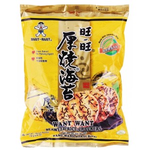 WANT WANT BISCOITO DE ARROZ E ALGAS 136G