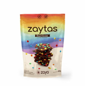 ZAYTAS LASCAS CROCANTES RAINBOW SABOR BROWNIE MT 80G