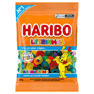 HARIBO BALA GEL LETRINHAS 80G