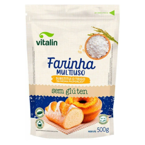 VITALIN FARINHA MULTIUSO INTEGRAL SEM GLUTEN 500G