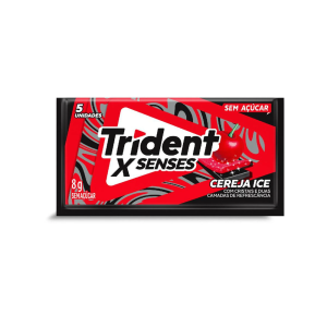 TRIDENT CHICLETE X SENSES CEREJA 8G