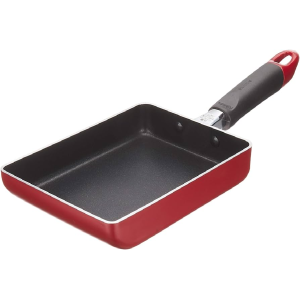 FRIGIDEIRA DE ALUMINIO PARA OVOS VERMELHA 18CM