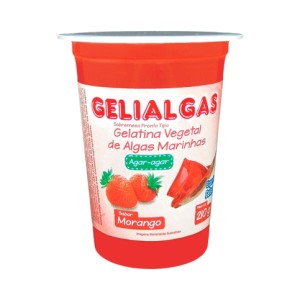 GELATINA DE ALGAS SABOR MORANGO 210G GELIALGAS