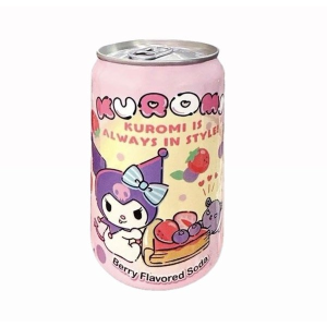 AMANDIER BEBIDA GASEIFICADA SABOR FRUTAS VERMELHAS KUROMI 330ML
