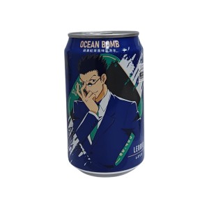 OCEAN BOMB HUNTERXHUNTER LEORIO REFRIGERANTE CHA PRETO E MACA 330ML