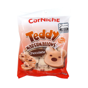 CORNICHE MARSHMALLOW TEDDY CHOCOLATE 70G