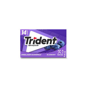TRIDENT CHICLETE BLUEBERRY 14S 25,2G
