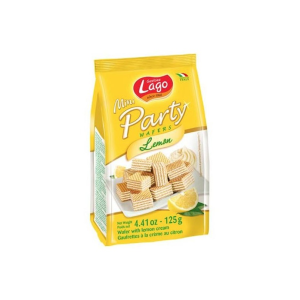 LAGO PARTY MINI WAFER SABOR LIMÃO 125G