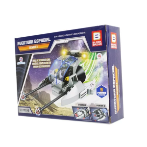 POLIBRINQ BLOCO DE BRINQUEDO AVENTURA ESPECIAL GEMINI 3 97 PECAS