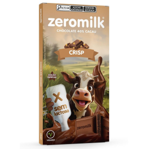 ZEROMILK CHOCO 40% CACAU SEM LACTOSE CRISP 70G