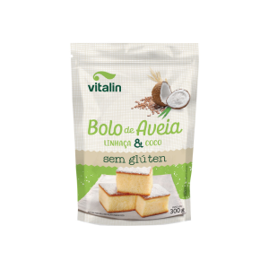 VITALIN MISTURA P/ BOLO AVEIA/LINHACA/COCO SEM GLUTEN 300G