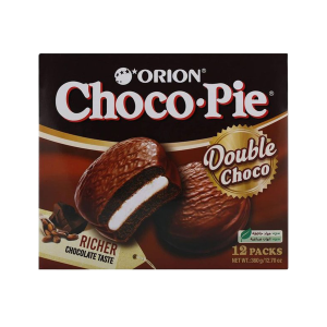 ORION CHOCO PIE DOUBLE CHOCO 12UN 360G