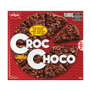 NISSIN CROC CHOCO AO LEITE C/ FLOCOS DE MILHO 44G